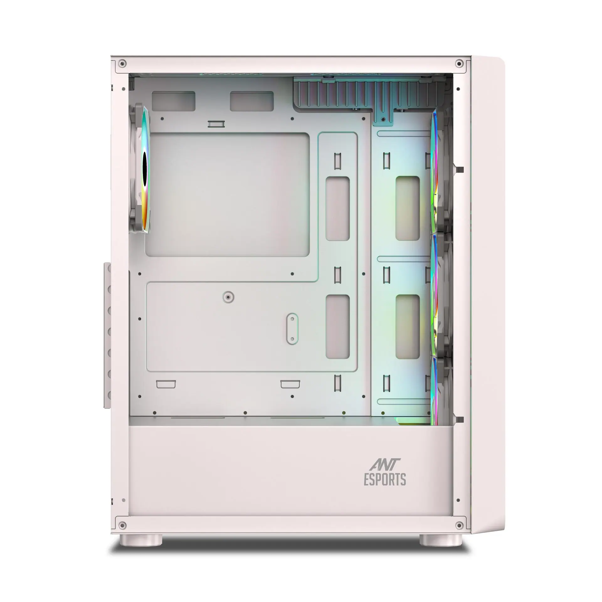 Ant Esports Gaming Cabinet 211 Air ARGB White view 4